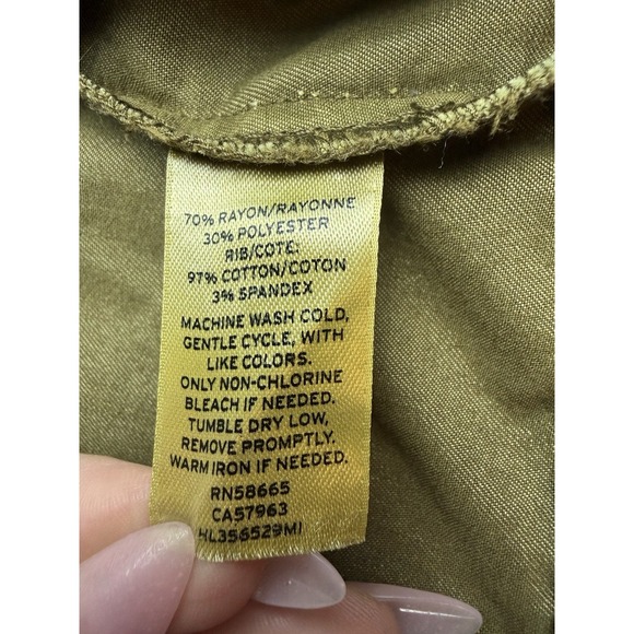 HINGE Designed In Seattle Women's Olive Green Bomber Full Zip Up Jacket Size S - Picture 8 of 15